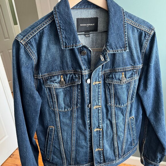 Banana Republic Denim Jacket Men Small - Picture 1 of 7